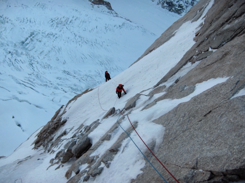 Croz Spur winter ascent