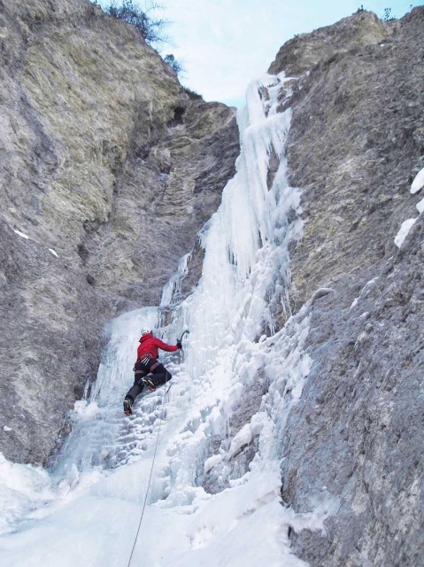 Ceillac ice climbing