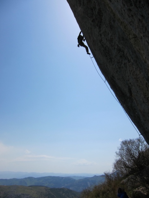Rock climbing in Céüse berlin