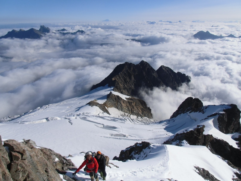 On the Meije Orientale ridge
