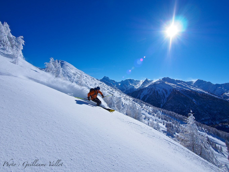 Abries on a powder day