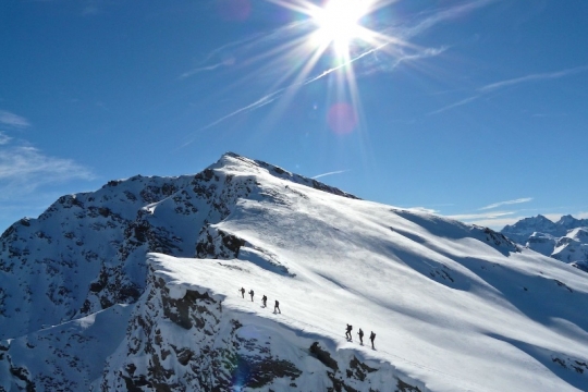 ski touring in Molines St Veran