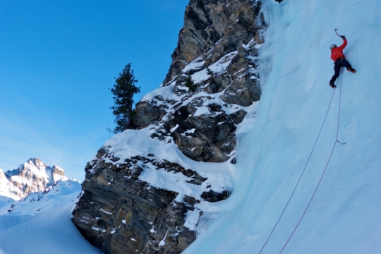 Ice climbing around Viso