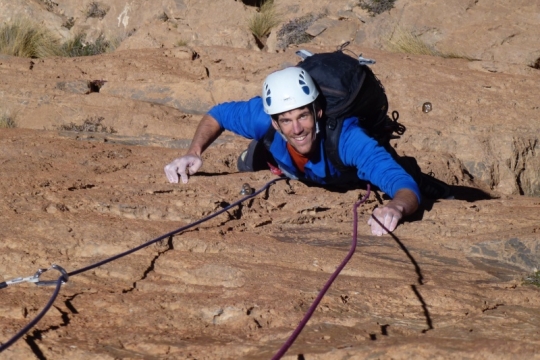 Taghia climbing