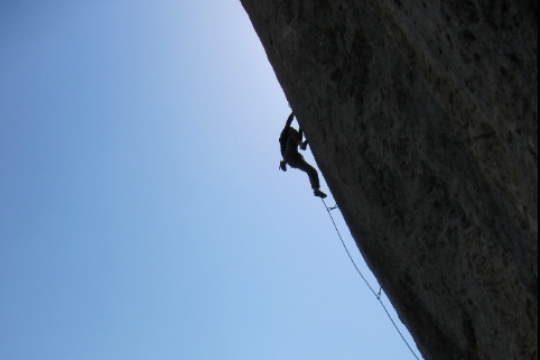 Rock climbing in Céüse berlin