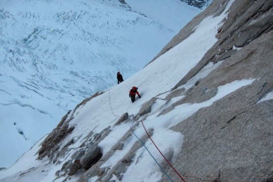 Croz Spur winter ascent
