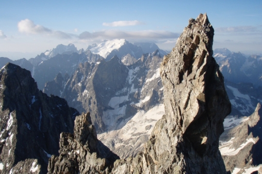 Sur la traversée Meije Pavé