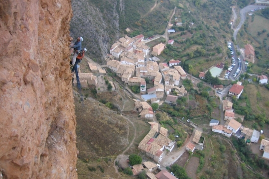 Rock climbing in Riglos