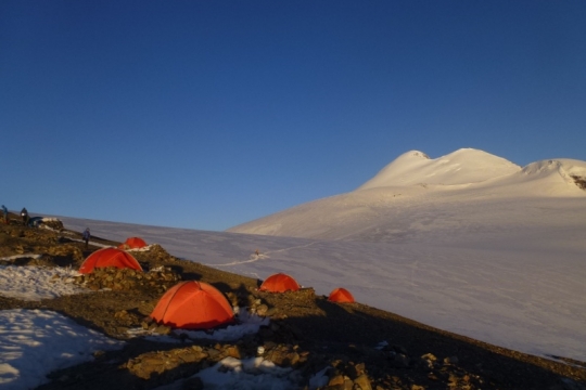 Last camp before Kasbek, Russia/Georgia