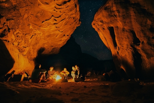 Bivouac dans le desert