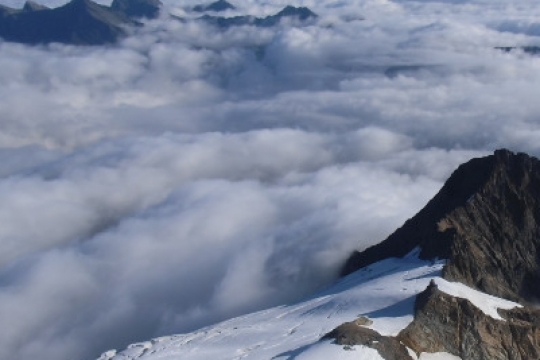 Sur l'arête de la Meije Orientale