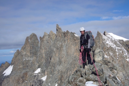 La Meije ridge from Pavè