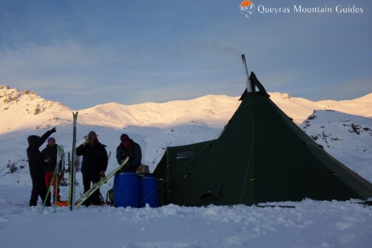 tipi coucher de soleil