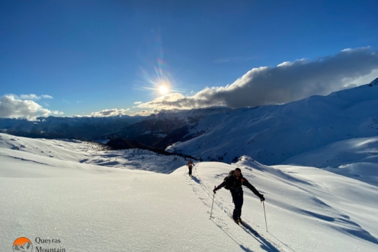 montée en ski 