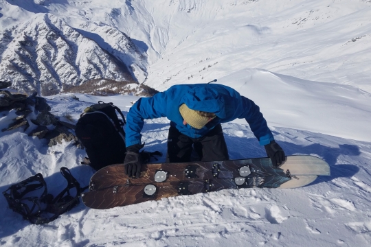 assemblage final de la splitboard