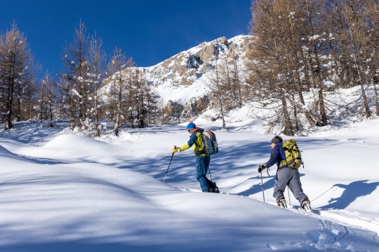 montée ski et split