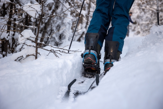 montée splitboard neige fraiche