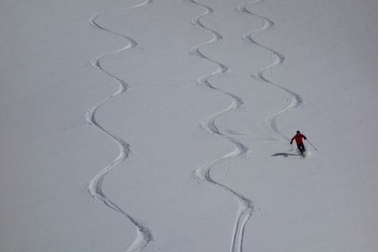 trace de ski poudreuse Château Queyras