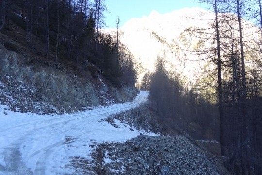 route glissante