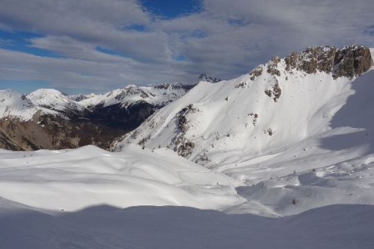 le vallon bien enneigé