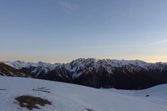 la vue du refuge