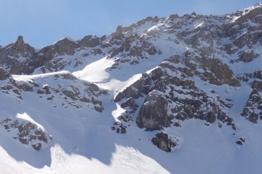 descente technique pour rejoindre clapouse