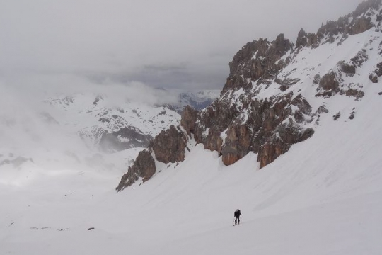 en montant au col de la gran Bagna
