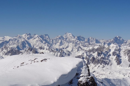 super point de vu sur les Ecrins
