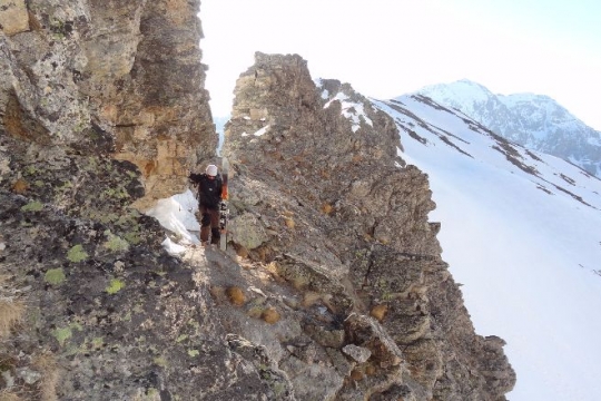 en allant vers le col des Peyron
