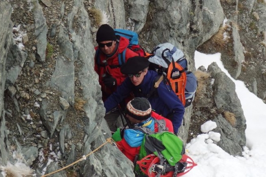 descente du couloir du porc