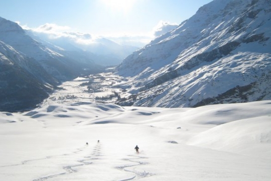 Long way down, from Bonneval top to Bessan